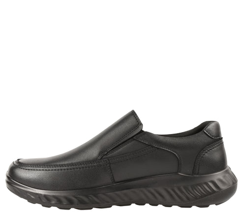 Pantofi casual, barbati, OTTER, DS217A3 negru, piele naturala